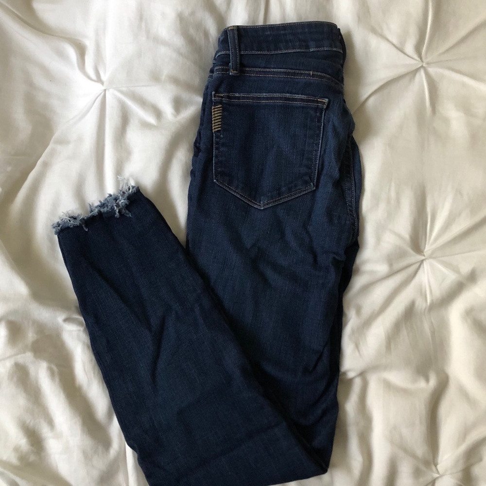 Paige verdugo ankle jeans with raw hem